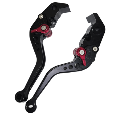 Short Black Adjustable Brake & Clutch Lever Set 1290 Super Duke R / GT 2014-2024