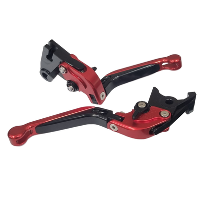 Red / Black Clutch & Brake Levers for Triumph 765 Street Triple R 2020-2024