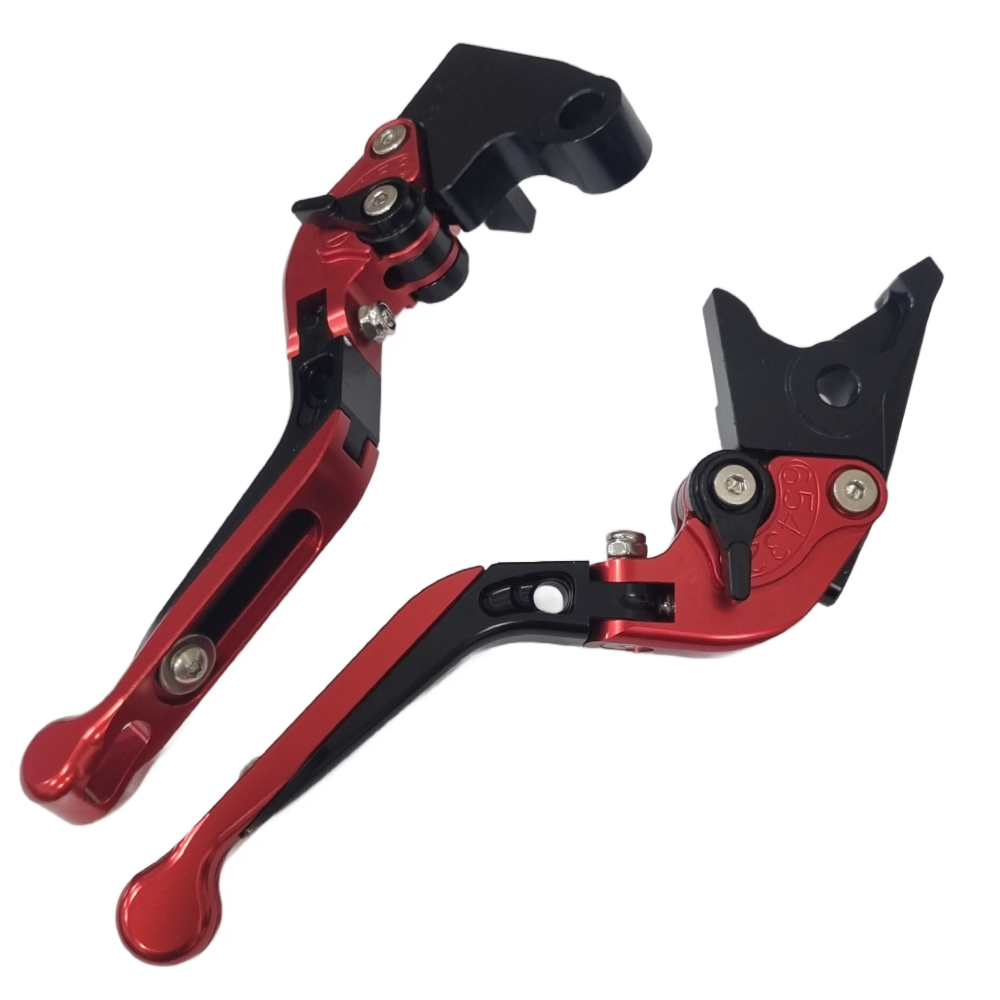 Red / Black Clutch & Brake Levers for Triumph 765 Street Triple R 2020-2024