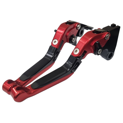 Red / Black Clutch & Brake Levers for Triumph 765 Street Triple R 2020-2024