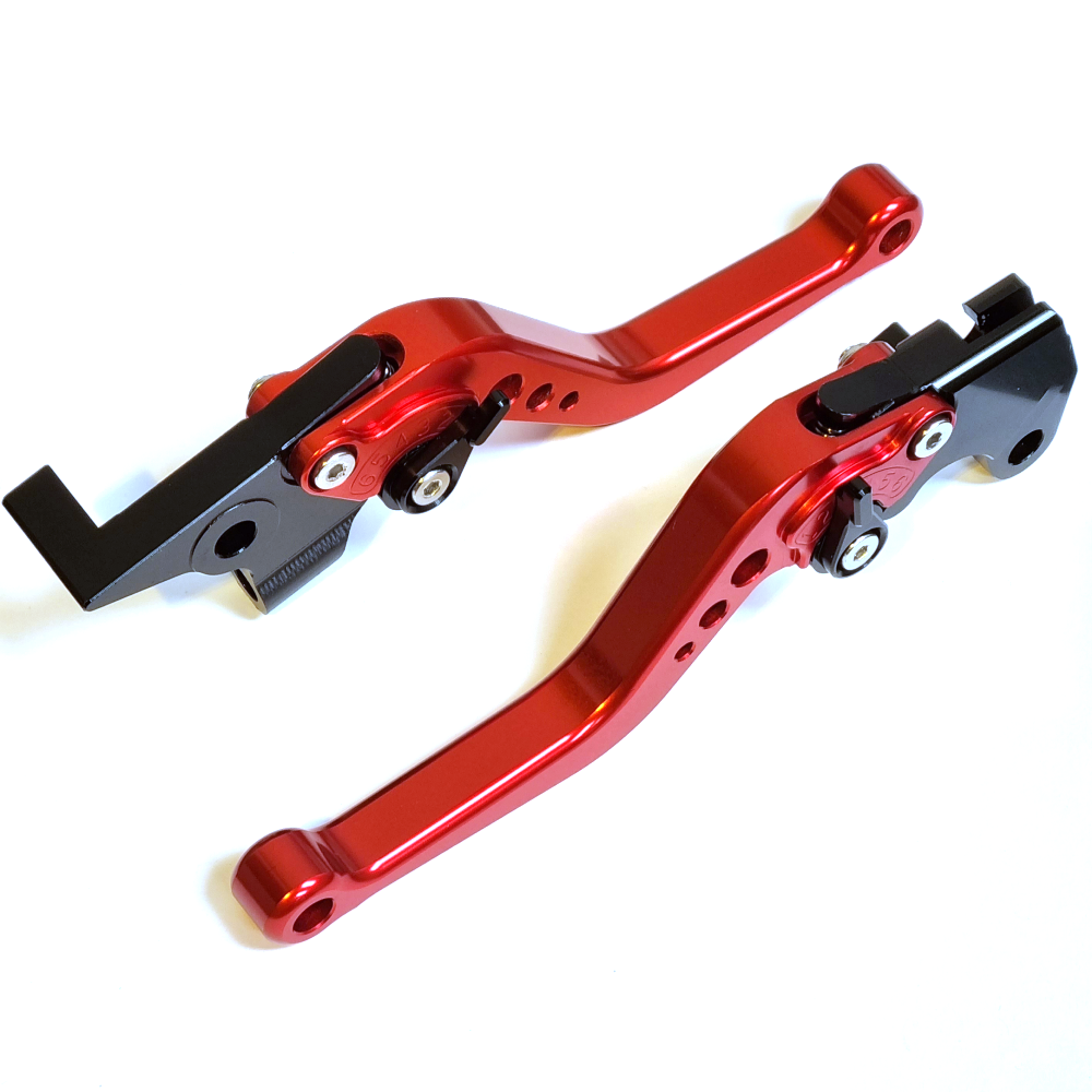 Short Red Clutch & Brake Levers For Lexmoto LXR 125 Euro 5 SY125-10-E5