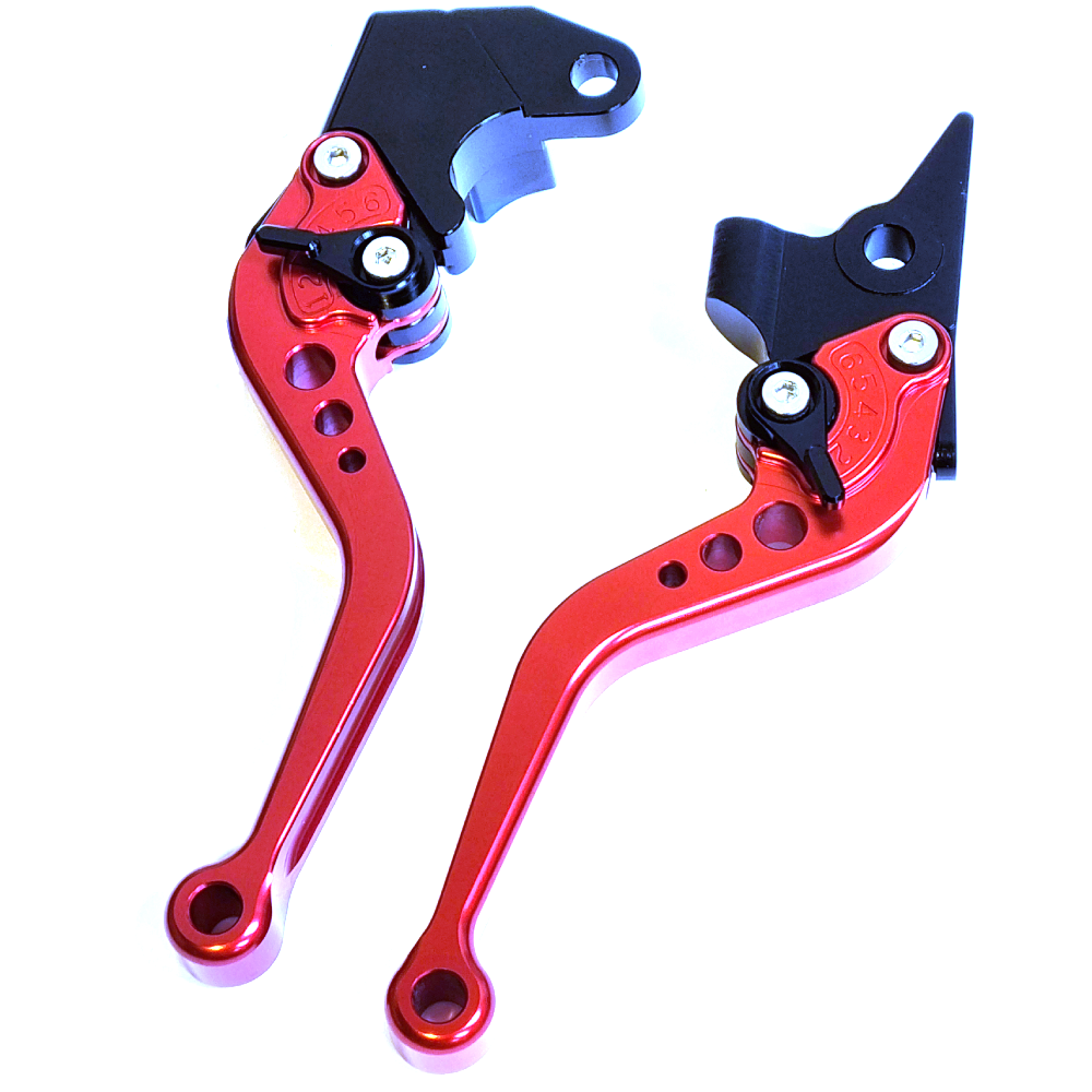 Short Red Clutch & Brake Levers For Lexmoto LXR 125 Euro 5 SY125-10-E5