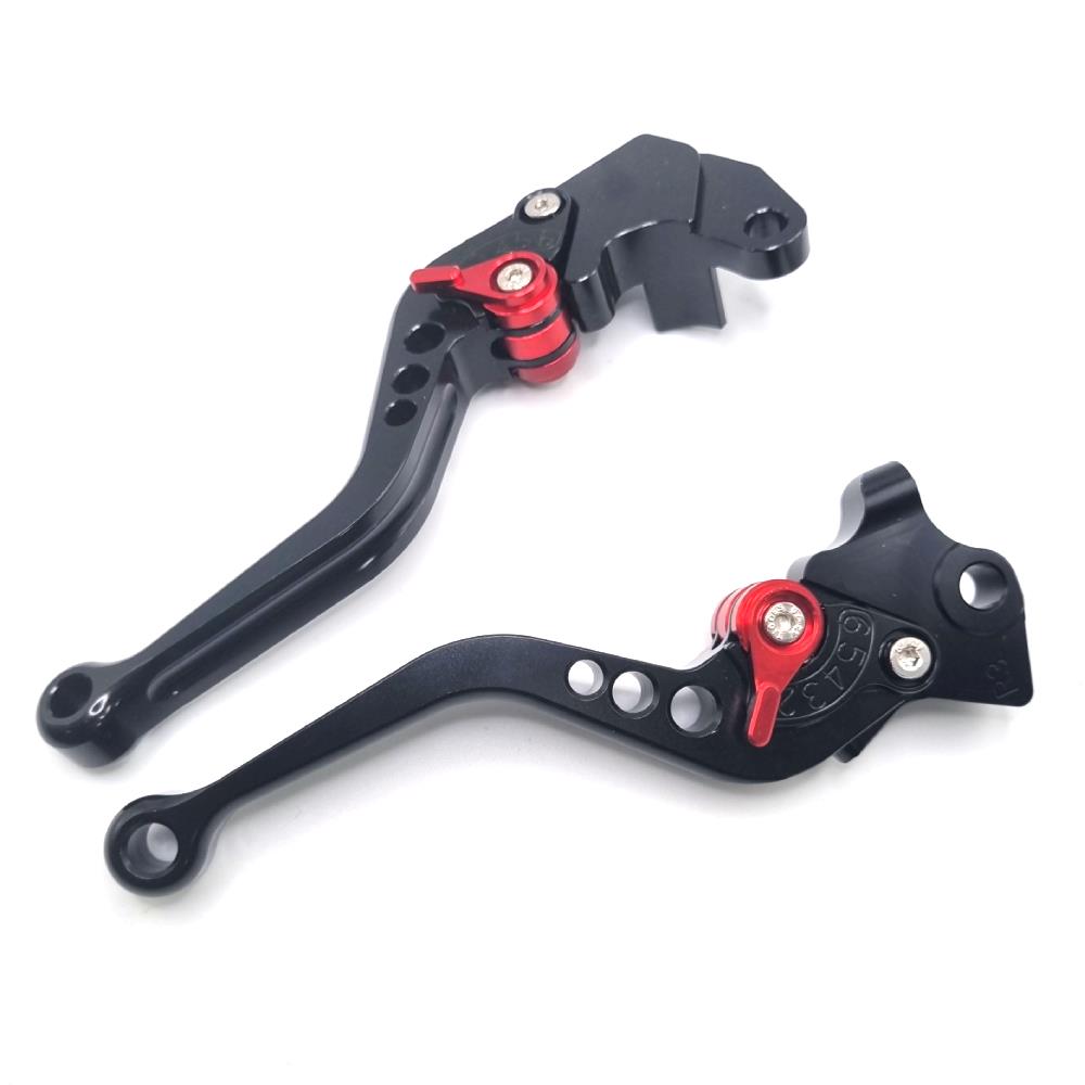 Short Black Adjustable Clutch & Brake Lever Set For Yamaha YZF-R125 2008-2011