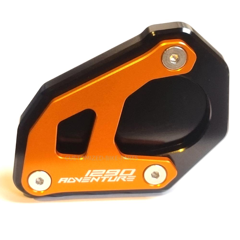 Orange/Black Side Stand Kickstand Shoe Extender - KTM 1290 Super Adventure