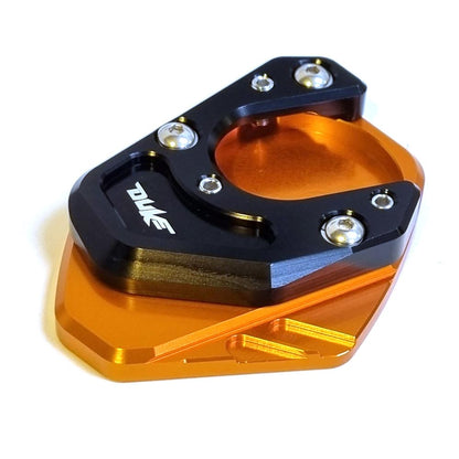 Orange/Black Side Stand Kickstand Shoe Extender - KTM Duke 125 200 390 690 SMC