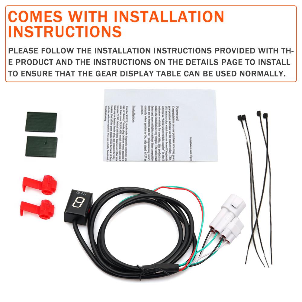 Gear Indicator Display Ecu Plug - Yamaha Model Motorcycles XJ6 FZ6 FZ8 R1 R6 mt0