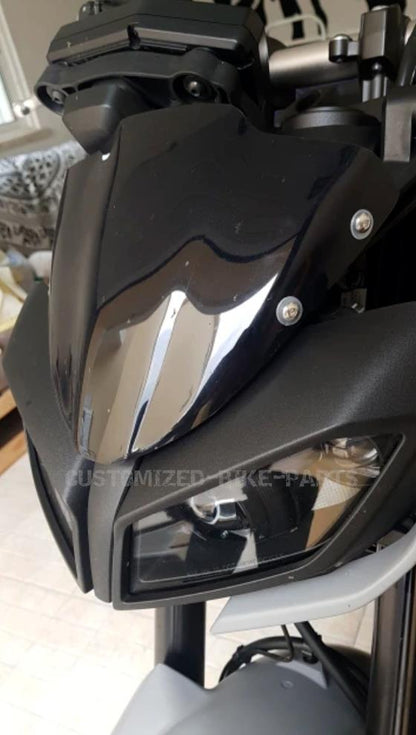 Motorcycle Smoked Small Windscreen Windshield Screen - Yamaha MT-09 FZ09 17-20