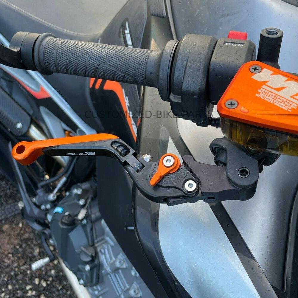 KTM 790 Duke 2018-2024 | Adjustable Clutch Brake Lever Set Black/Orange