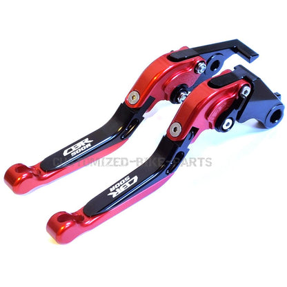 Honda CBR 500 R 2013-2021 Adjustable Clutch Brake Lever Set - Black/Red