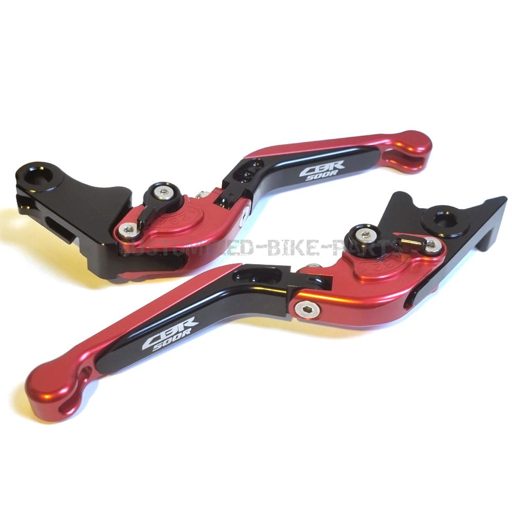 Honda CBR 500 R 2013-2021 Adjustable Clutch Brake Lever Set - Black/Red