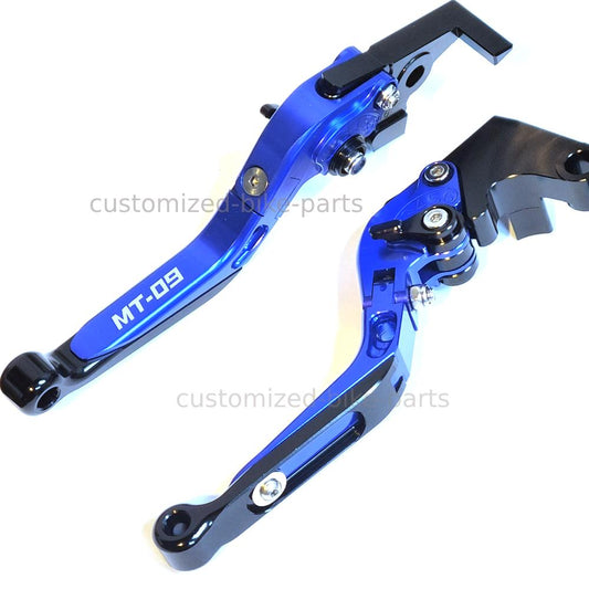 Yamaha MT-09 2014-2020 Adjustable Clutch Brake Lever Set - Blue/Black