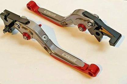 Honda CB650R Neo 2018-2024 | Adjustable Clutch Brake Lever Set Red/Grey