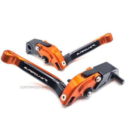 KTM 1290 Superduke R 2014-2024 | Adjustable Clutch Brake Lever Set Orange/Black