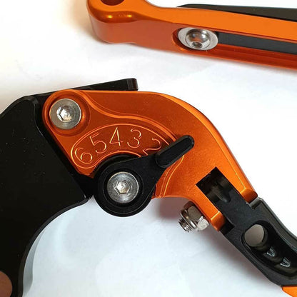 KTM 1290 Superduke R 2014-2024 | Adjustable Clutch Brake Lever Set Orange/Black