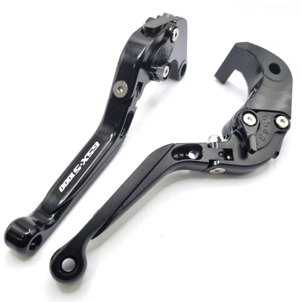 CNC Suzuki GSX-S1000 / F 15-20 Adjustable Clutch Brake Lever Set - Black/Black