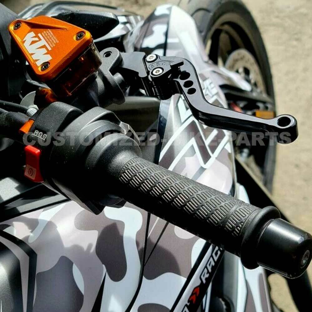 KTM 790 Duke 2018-2024 BLACK SHORT ADJUSTABLE BRAKE & CLUTCH LEVER SET