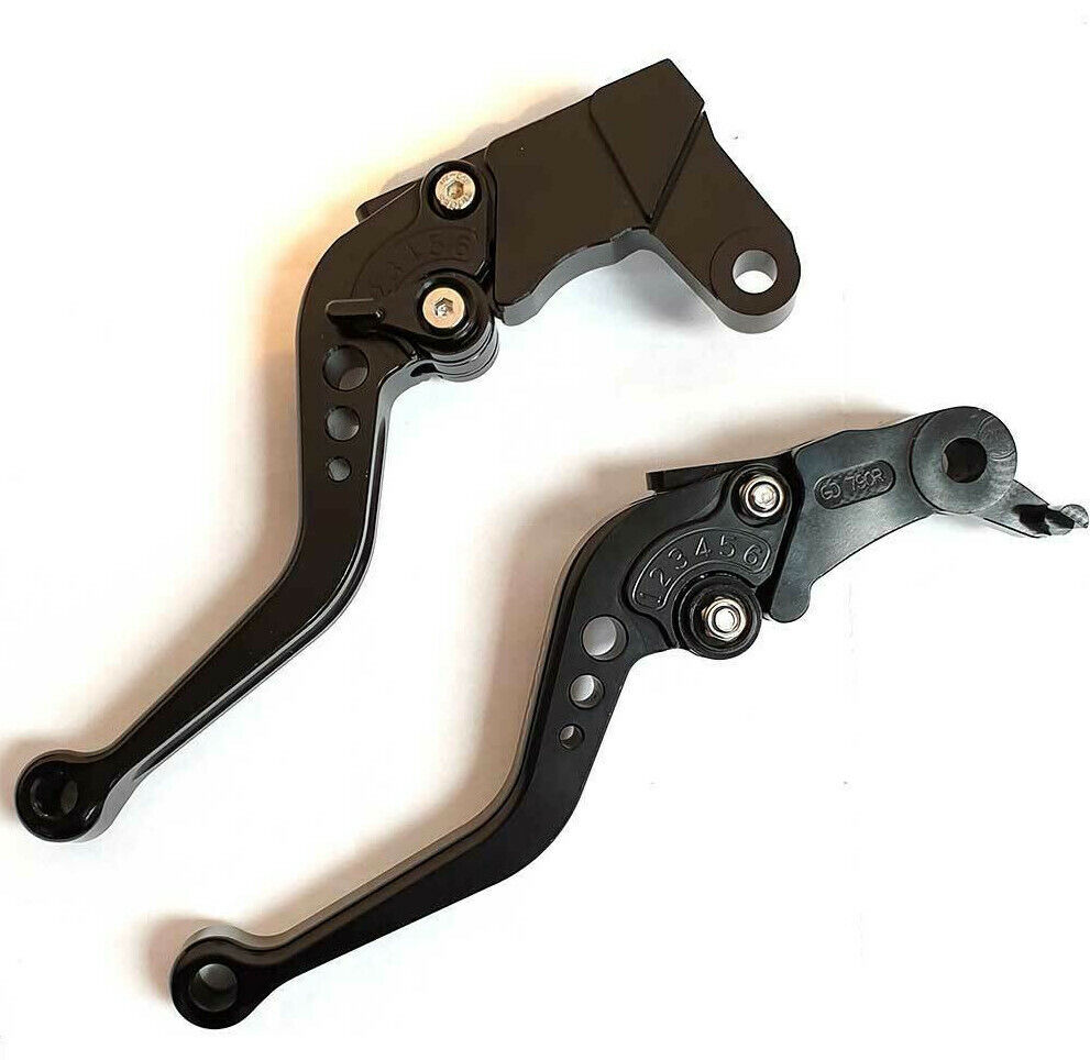 KTM 790 Duke 2018-2024 BLACK SHORT ADJUSTABLE BRAKE & CLUTCH LEVER SET