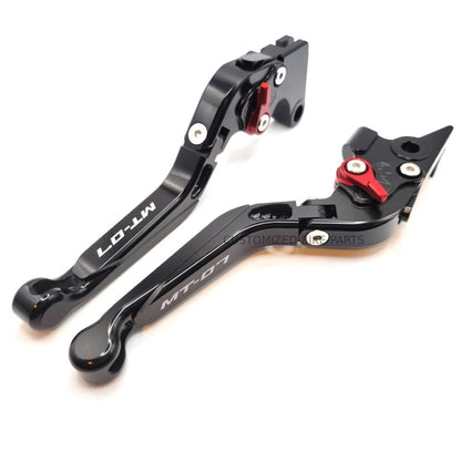 Yamaha MT-07 2014-2024 Adjustable Clutch Brake Lever Set - Black/Black