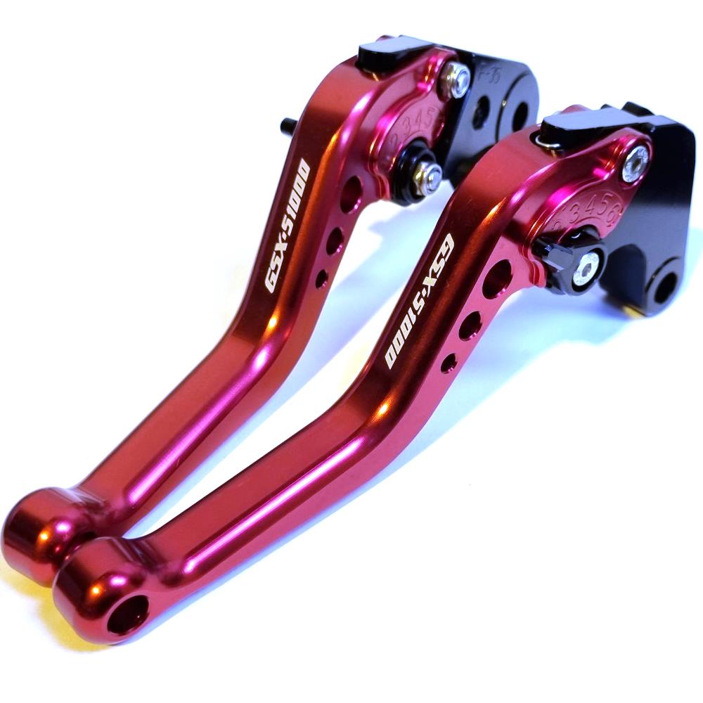 CNC Suzuki GSX-S1000 / F 2015-2020 Short Clutch Brake Lever Set - Red