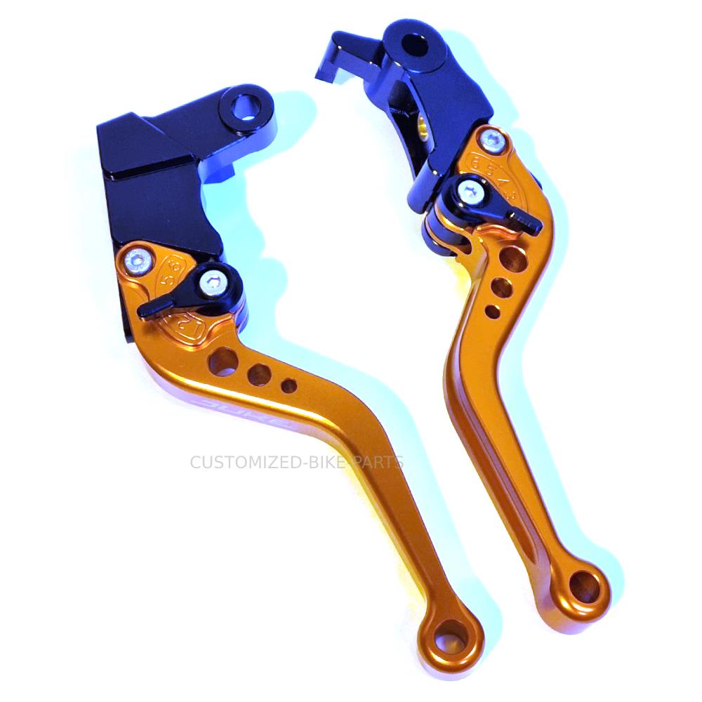 KTM 790 Duke 2018-2024 ORANGE SHORT ADJUSTABLE BRAKE & CLUTCH LEVER SET