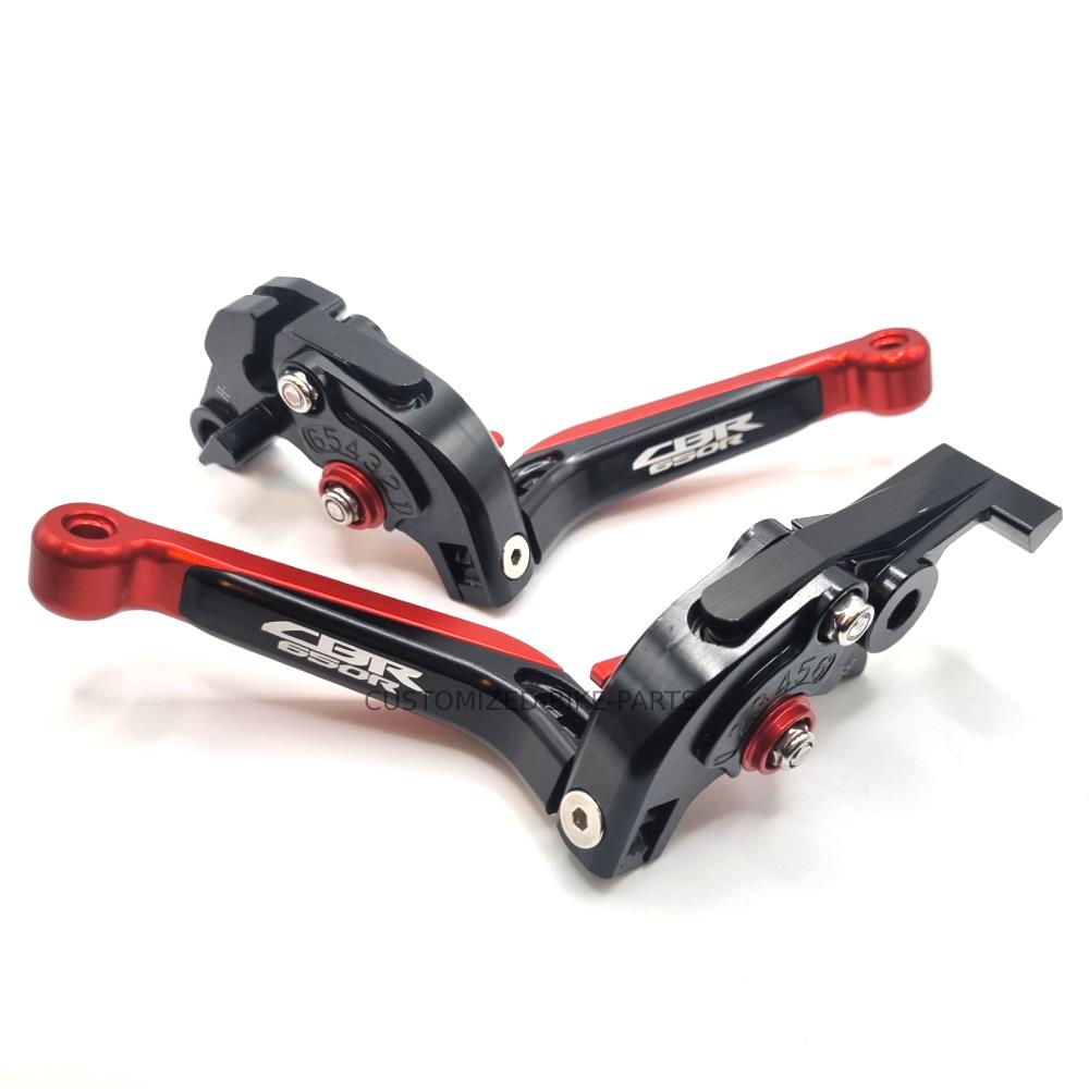 Honda CBR 650 R 2018-2024 | Adjustable Clutch Brake Lever Set Red/Black