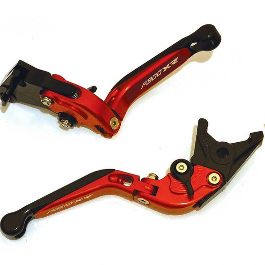 BMW F900XR 2020-2024 Adjustable Extendable Brake Clutch Levers Set - Black/red