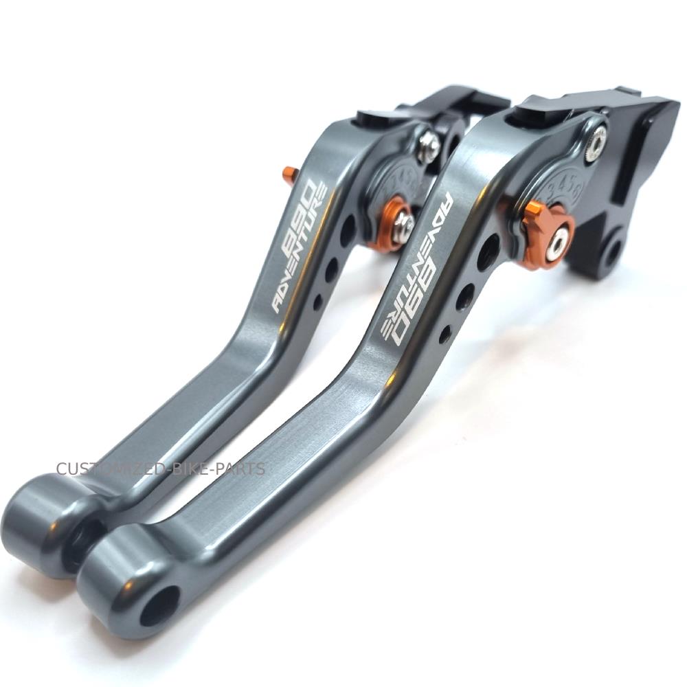 KTM 890 R / S Adventure 2019-2024 Short Clutch & Brake Lever Set - Titanium