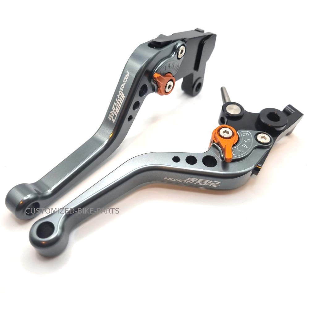 KTM 890 R / S Adventure 2019-2024 Short Clutch & Brake Lever Set - Titanium