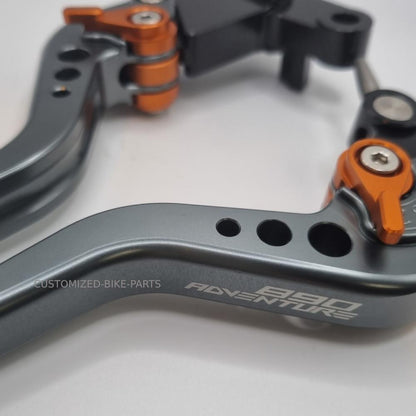 KTM 890 R / S Adventure 2019-2024 Short Clutch & Brake Lever Set - Titanium