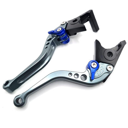 Honda Forza 125 250 300 2010-2021 Short Clutch Brake Lever Set - Titanium / Blue