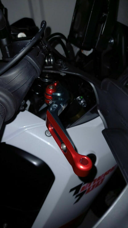 Red/Grey Adjustable Clutch Brake Lever Set - Yamaha Tenere 700 /XTZ 2019-2024