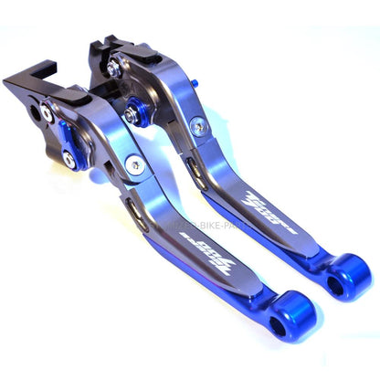 Blue/Grey Adjustable Clutch Brake Lever Set - Yamaha Tenere 700 /XTZ 2019-2024