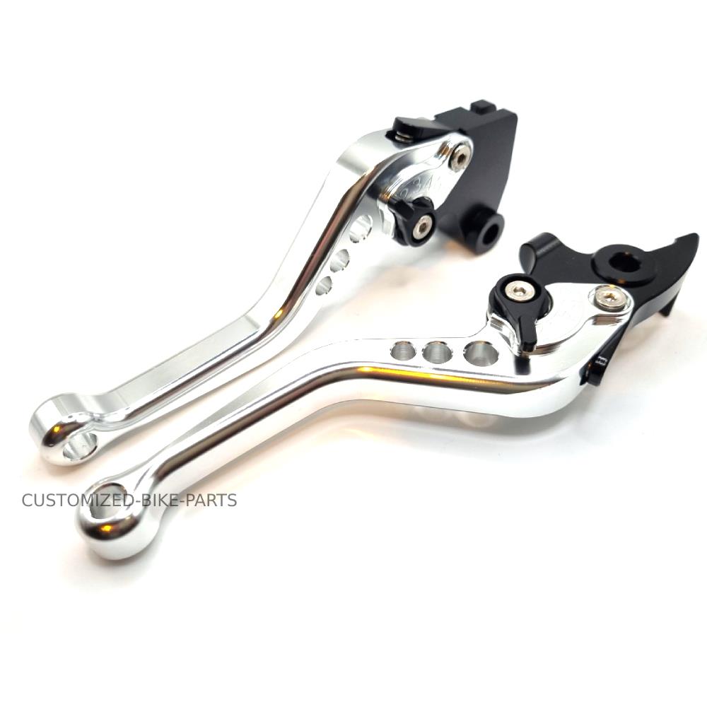 Silver Short Adjustable Brake & Clutch Lever - Royal Enfield Himalayan 400 18-23