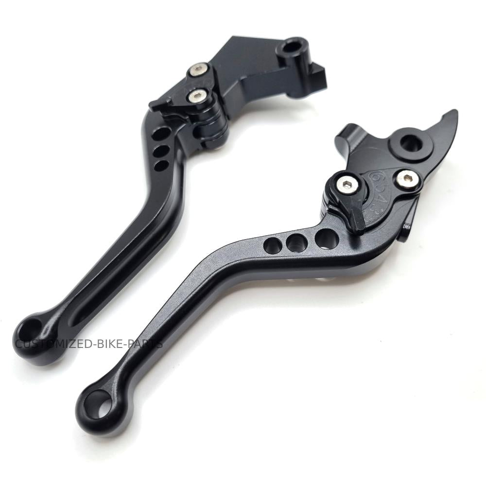 Black Short Adjustable Brake & Clutch Lever - Royal Enfield Himalayan 400 18-23