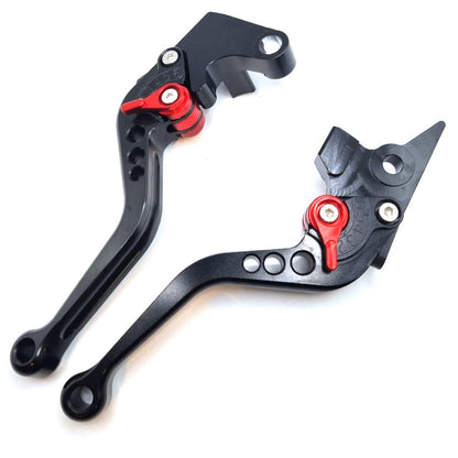 Black Short Engraved Clutch & Brake Levers - Yamaha Tenere 700 2019-2024