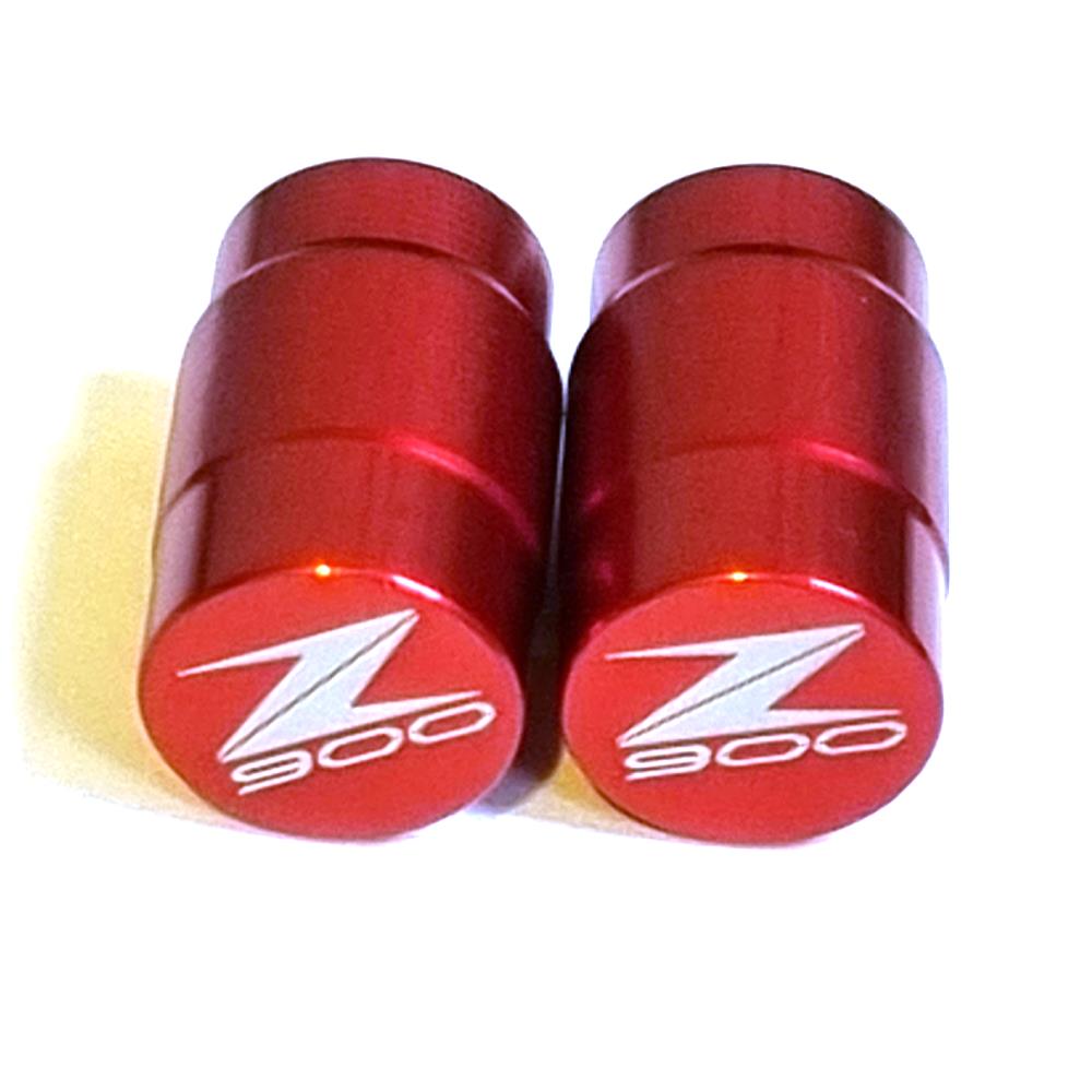 Short Engraved Tyre Valve Caps + Clutch Brake Levers - Kawasaki Z900 2017-2024