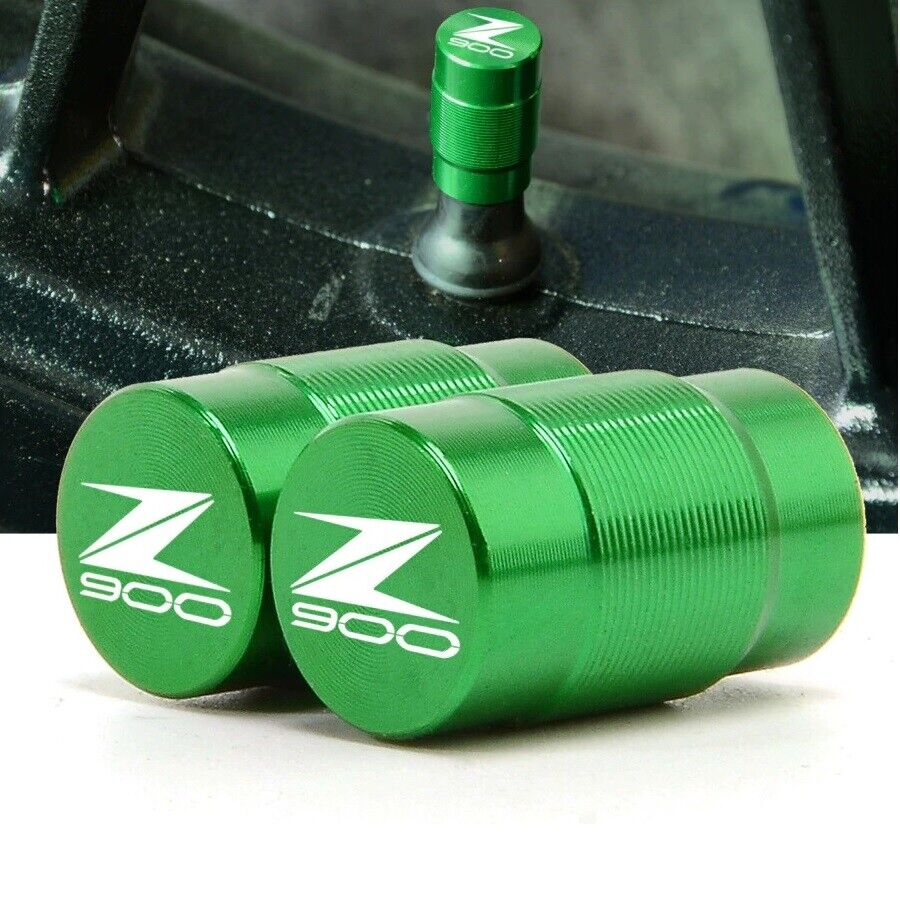 Short Engraved G Tyre Valve Caps + Clutch Brake Levers - Kawasaki Z900 2017-2024