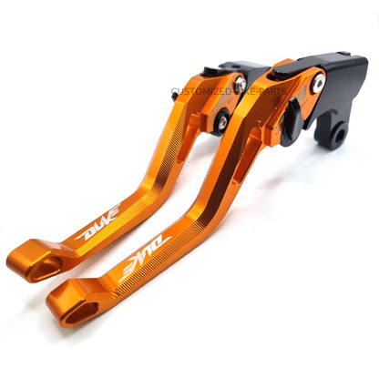 KTM 790 Duke 2018-2024 ORANGE SHORT 5D ADJUSTABLE BRAKE & CLUTCH LEVER SET