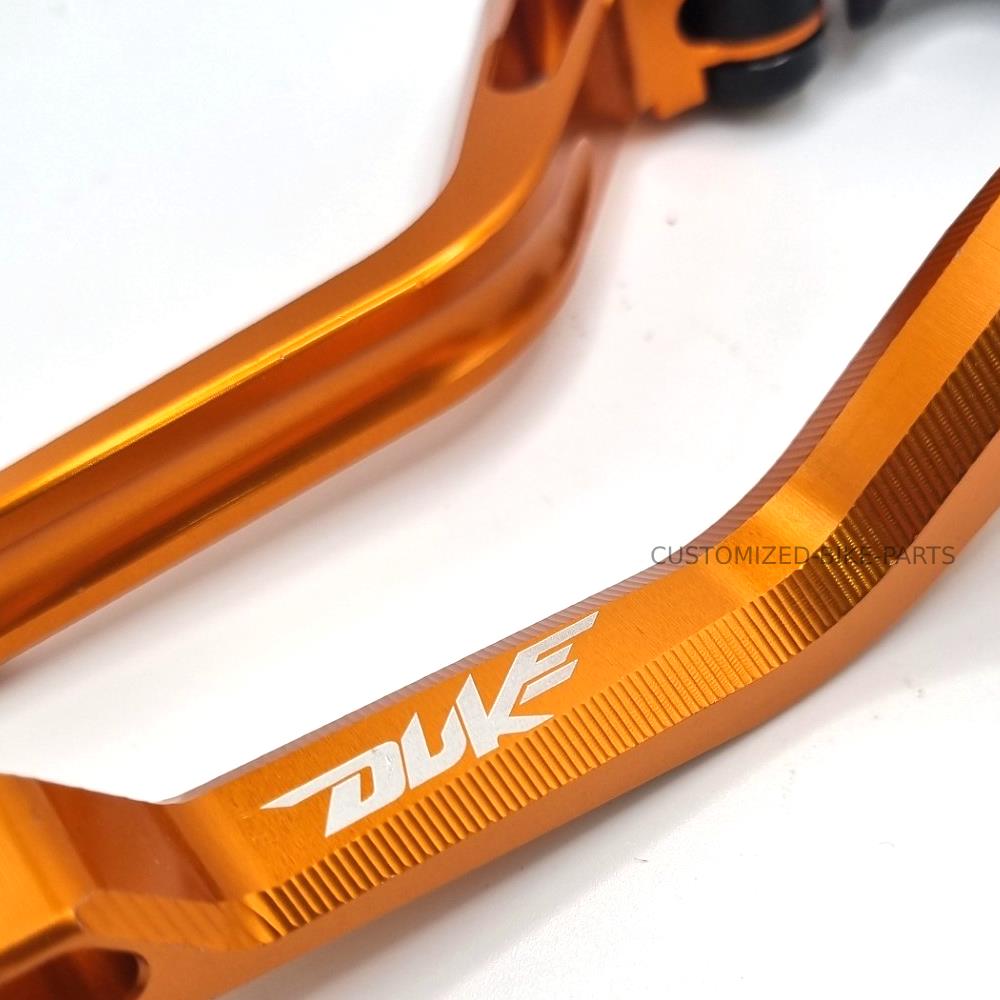 KTM 790 Duke 2018-2024 ORANGE SHORT 5D ADJUSTABLE BRAKE & CLUTCH LEVER SET