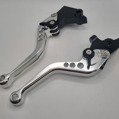 Royal Enfield GT 650 interceptor 19-23 | Short Clutch Brake Lever Set - Silver