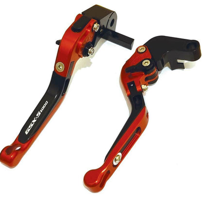 CNC Suzuki GSX-S1000 / F 2015-2020 Adjustable Clutch Brake Lever Set - Red/Black