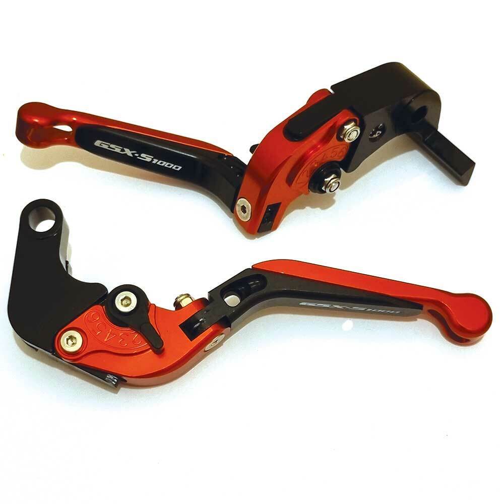 CNC Suzuki GSX-S1000 / F 2015-2020 Adjustable Clutch Brake Lever Set - Red/Black