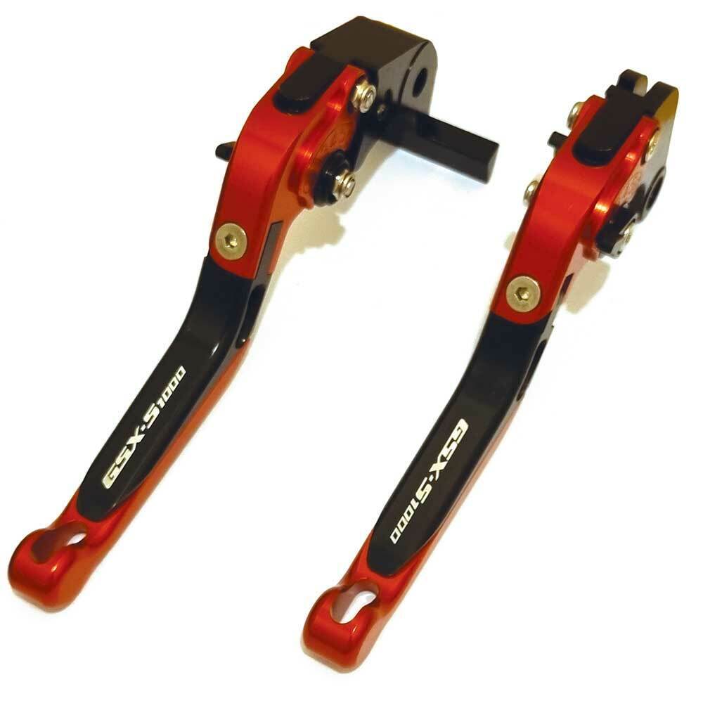 CNC Suzuki GSX-S1000 / F 2015-2020 Adjustable Clutch Brake Lever Set - Red/Black