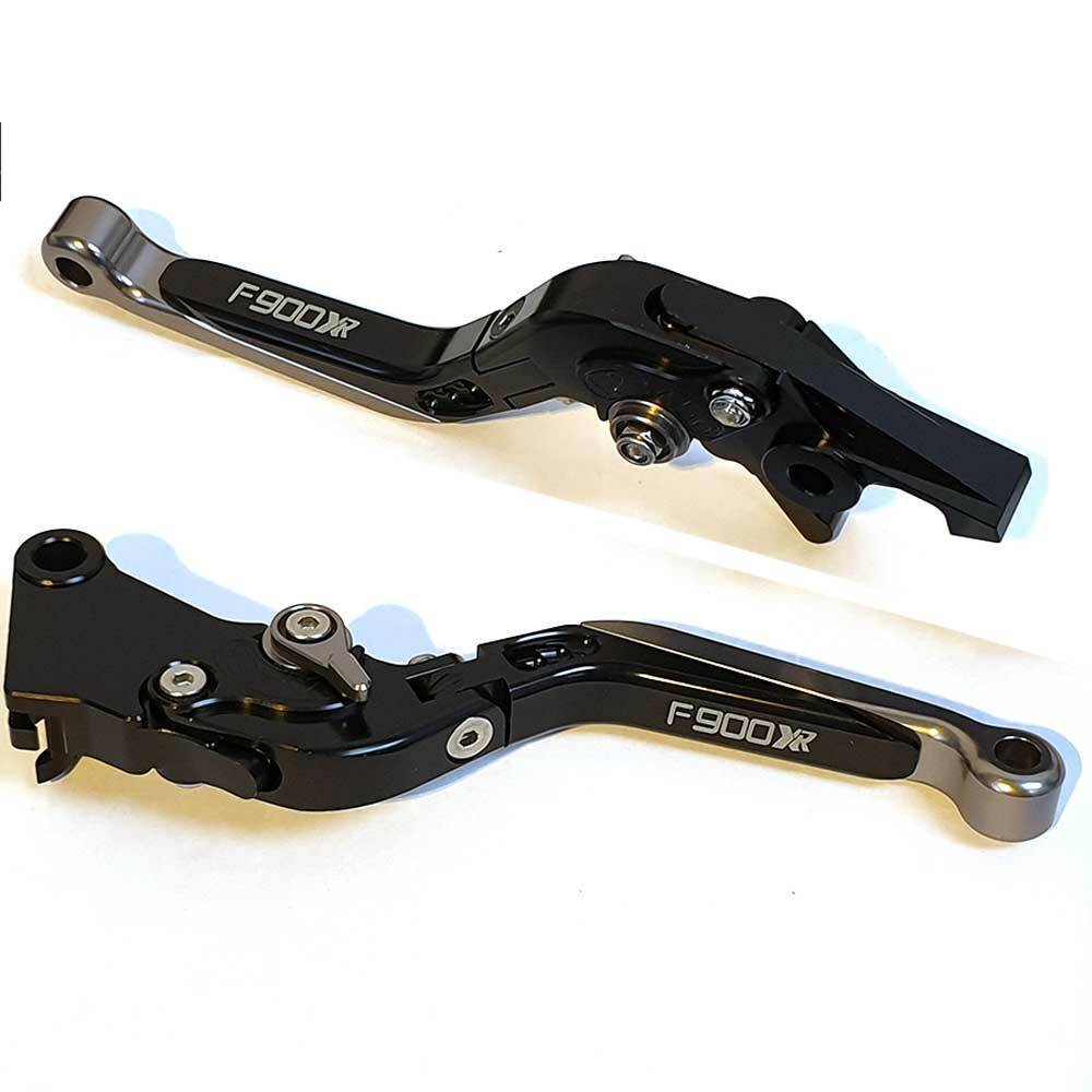 BMW F900XR 2020-2024 Adjustable Extendable Brake Clutch Levers Set - Grey/black