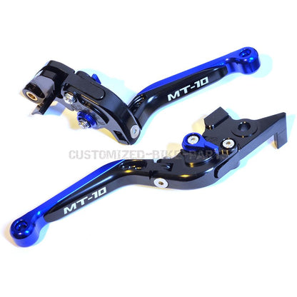 Blue/Black Adjustable Clutch Brake Lever Set - Yamaha MT-10 SP / MT-10 2016-2021