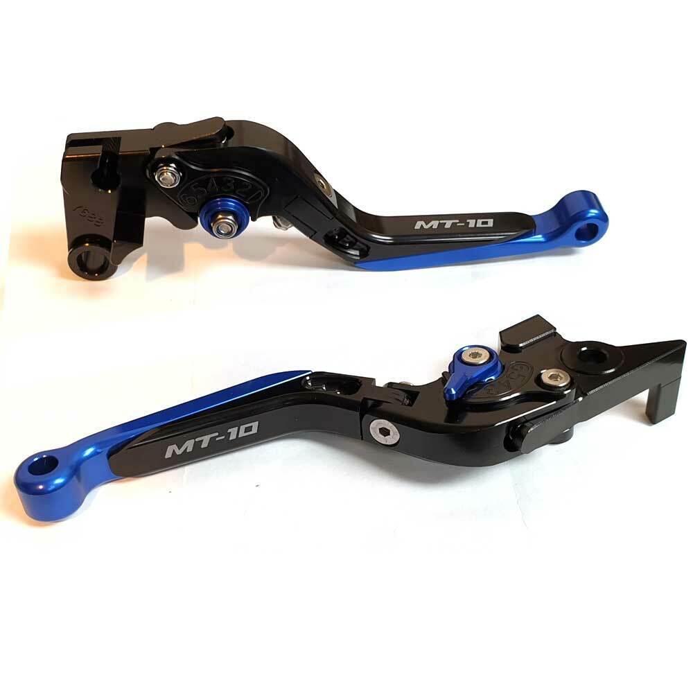 Blue/Black Adjustable Clutch Brake Lever Set - Yamaha MT-10 SP / MT-10 2016-2021