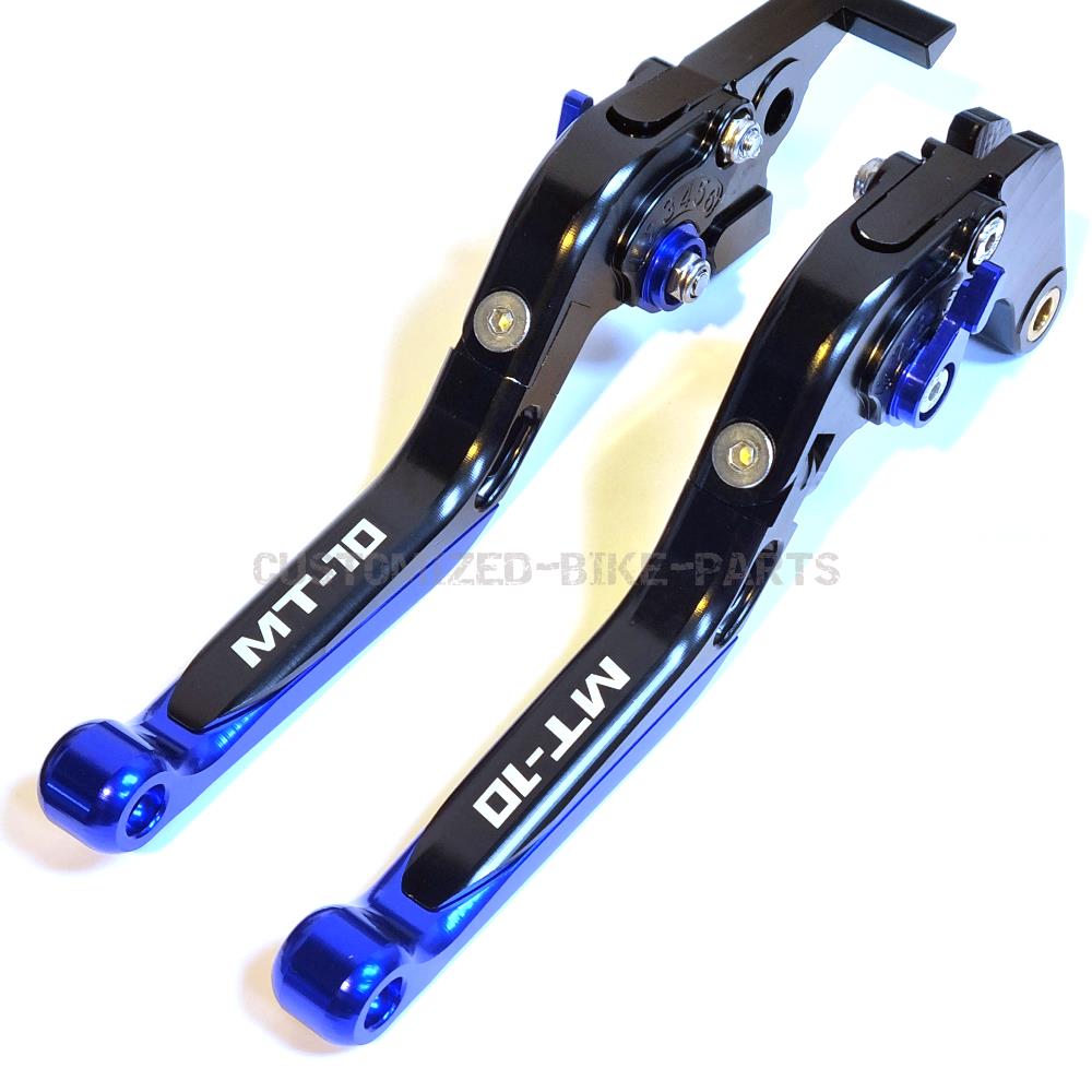 Blue/Black Adjustable Clutch Brake Lever Set - Yamaha MT-10 SP / MT-10 2016-2021