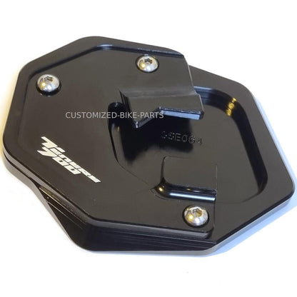 Black Side Stand Kickstand Shoe Extender - Yamaha Tenere 700 2019-2024