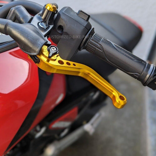 CNC Short Gold Clutch & Brake Levers Honda GROM / MSX125 2013-2024