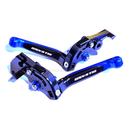 Suzuki GSX-S750 2011-2023 Adjustable Clutch Brake Lever Set - Blue/Black